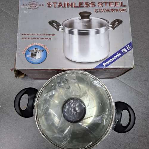 銀星 20CM 不銹鋼雙耳鍋 煲