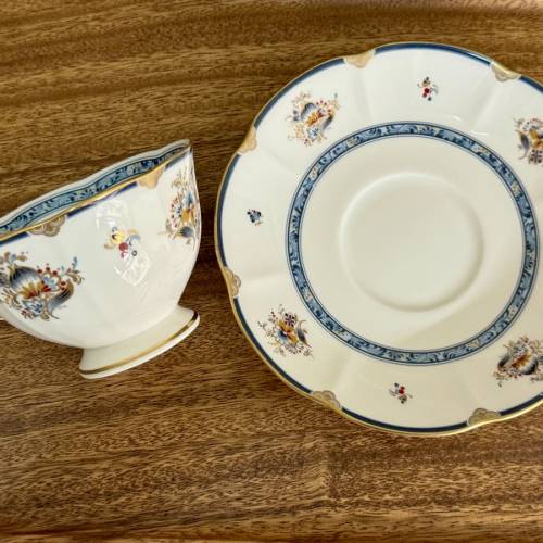 日本製  Narumi  Sharilamoon 骨瓷咖啡杯碟套裝