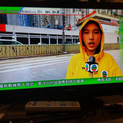 屯門良景輕鐵站交收 Telefunken LED iDTV 24吋 t2418ei LED 數碼電視 連OEM遙控 火...
