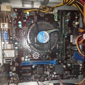 MSI H81M-E33 SOCKET 1150 主板 + 背板 ONLY