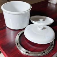 全新高級純白瓷燉盅