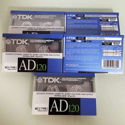 TDK AD 120 Premium Norm Position Type I Blank Audio Cassette – Japan  卡式錄...
