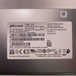 Micron 1300 256GB 2.5" SATA SSD