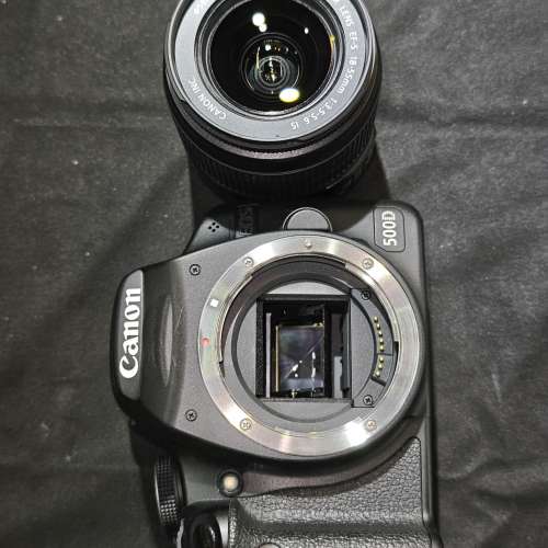 canon 500D + 18-55 佳能 18mm 55mm 18 55 跟2電一充連肩帶 98%new  冇暗病 功能全...