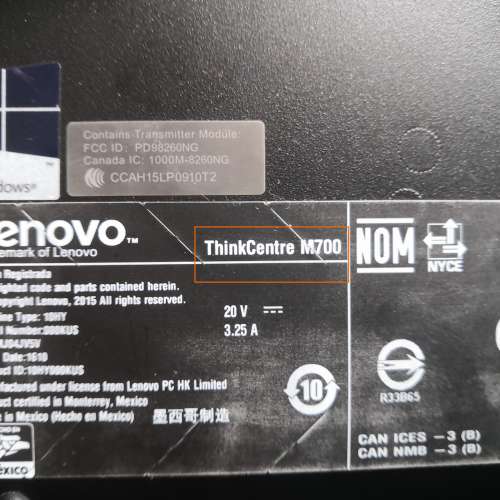 【超平清倉手掌迷你電腦】Lenovo ThinkCentre M700 Tiny desktop PC