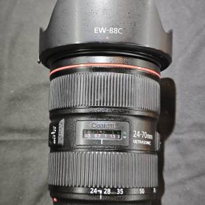 canon 24-70/2.8 II L USM EF 佳能 24mm 70mm 24 70 二代 冇盒冇單冇證 跟 副廠罩 ...
