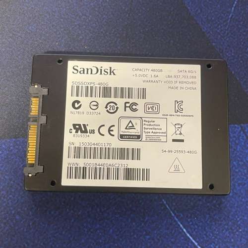 SanDisk Extreme PRO 480GB SSD