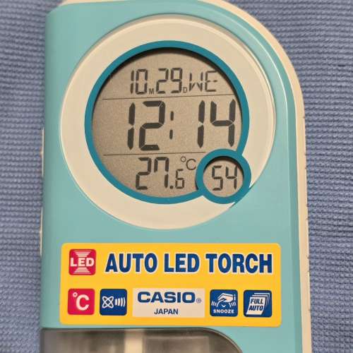 * Casio * 金石 * 自動 夜光 * 小形 * 床頭 鬧鐘 *