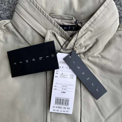 全新日版Theory中長風衣