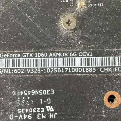 Msi 微星1060 6gb oc 顯示卡