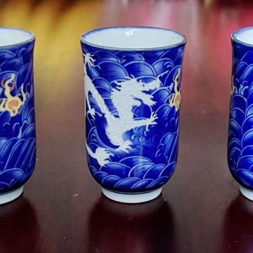 全新白彩瓷茶具小杯