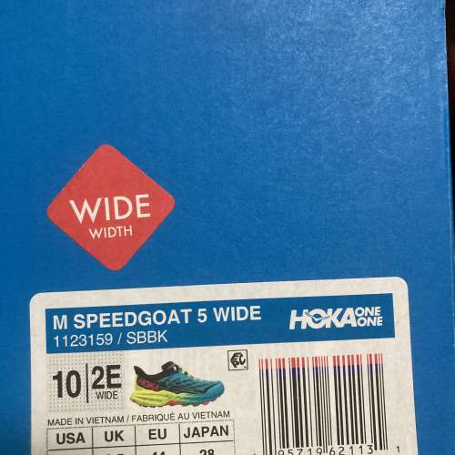 Hoka Speed Goat 5 SG5 全新 Wide EU 44