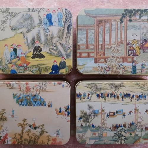 中式圖案小鐵盒