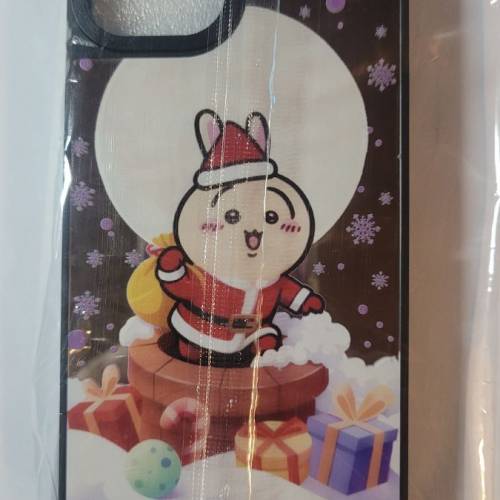 iPhone 13 聖誕兔兔手機殼（鏡面黑膠邊）有現貨