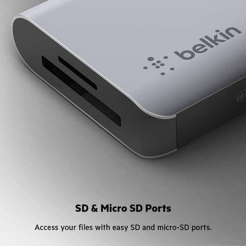 Belkin CONNECT USB C Hub,7-in-1 MultiPort Adapter Dock w/ 4K HDMI,AVC009btSGY,...