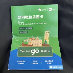 歐洲 英國 sim卡 (Wechat 微信 europe EU UK 電話卡 電話咭 上網 數據 data)