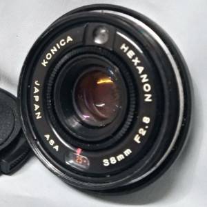 Konica Hexanon 38mm f2.8 已加m42螺絲牙(不是單反m42機用）