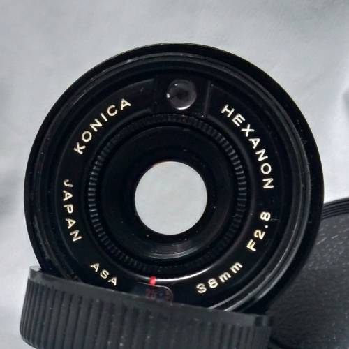 Konica Hexanon 38mm f2.8 已加m42螺絲牙(不是單反m42機用）