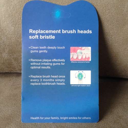 😬 Soft Bristles Toothbrush Heads 4pc Set 3rd Party Replacement NEW 全新代用電...