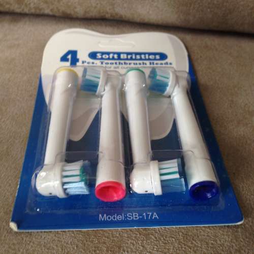 😬 Soft Bristles Toothbrush Heads 4pc Set 3rd Party Replacement NEW 全新代用電...