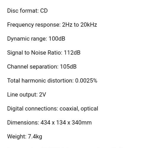 日本制 Denon DCD 1880AR CD 機