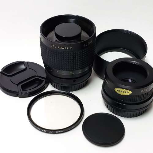 CPC Phase 2 300mm f/5.6 Mirror Lens 連原身 2X converter