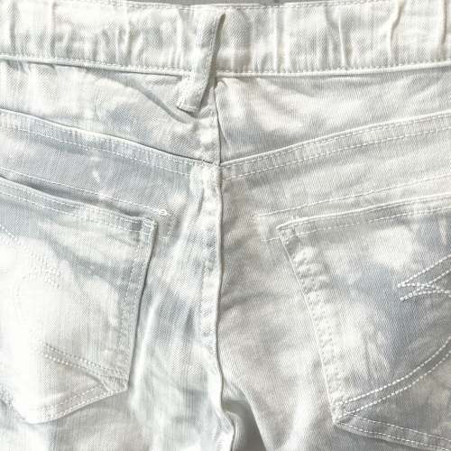 日本潮牌 Semantic Design Jeans 男裝鬆身牛仔褲 彎刀褲 札染雲石灰白色 Smart Casual