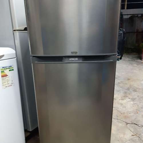8 成新HITACHI 日立鈦金屬色雪櫃