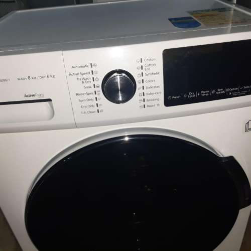 8成新Panasonic 樂聲變頻2合1洗衣乾衣機