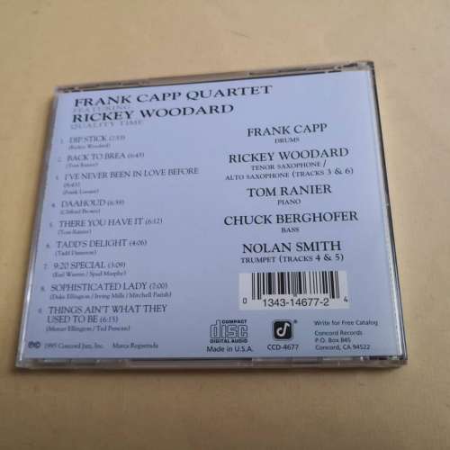 FRANK CAPP QUARTET / RICKEY WOODARD 美版