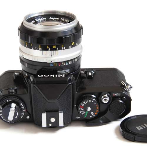 Nikon FE Black Body with Nikon 50mm f1.4 Nikkor-S Auto Nippon Kogaku  non AI