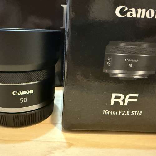 Eos r7 主機 + RF16mm F2.8STM + RF50mm 1.8 STM