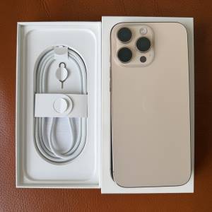 Iphone16 pro max 256G 金色港行，電池健康100%，保修到2025.10.3