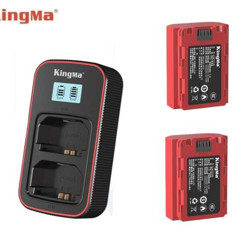 KINGMA NP-FZ100 With BM058-FZ100 USB-C Dual Charger 代用鋰電池連充電機 (CCC)
