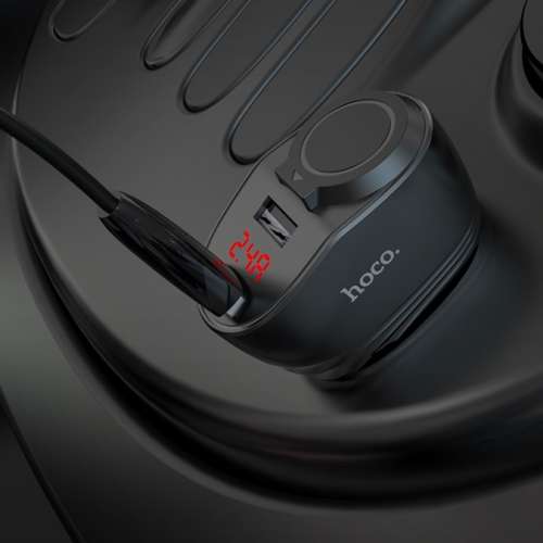 Hoco Thunder Power 96Watt DUAL Smart Digital Display Car Charger