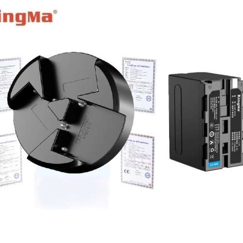KINGMA NP-F970  With BM045-F550 USB-C Triple Charger 代用鋰電池連充電機