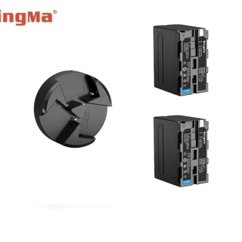 KINGMA NP-F970  With BM045-F550 USB-C Triple Charger 代用鋰電池連充電機
