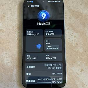 Honor Play 10C 8gb ram + 256gb Rom