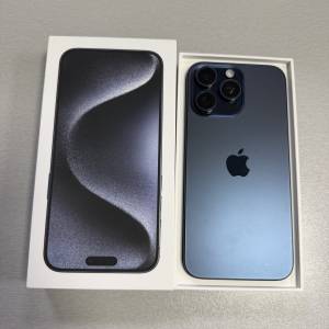 iPhone 15 Pro Max 256GB 藍色 香港行貨