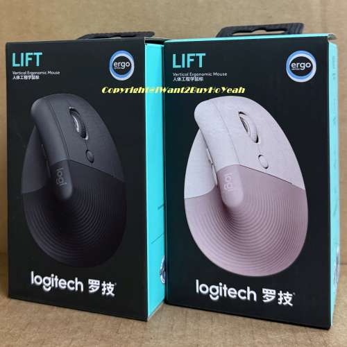 Logitech Lift Vertical Ergonomic Wireless Mouse 羅技人體工學垂直滑鼠,全新原裝水...