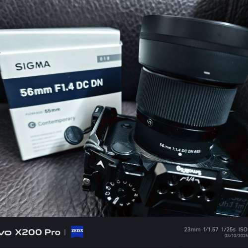 SIGMA 56MM F1.4 FUJIFILM 富士 XF 行貨