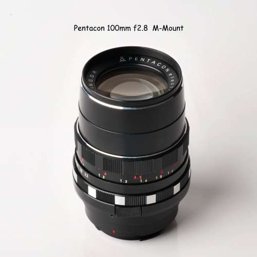 Pentacon 100m f2.8 M Mount
