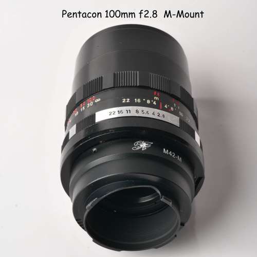 Pentacon 100m f2.8 M Mount