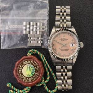 劳力士日志系列69174粉罗马