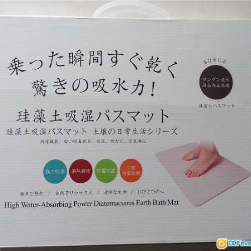 全新日式天然 矽藻土吸濕腳墊 吸水地墊