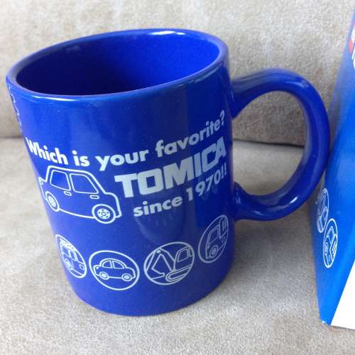 🚗 TOMICA Mug with Coaster BLUE NEW 全新 陶瓷杯 + 墊 套裝 藍 🚗