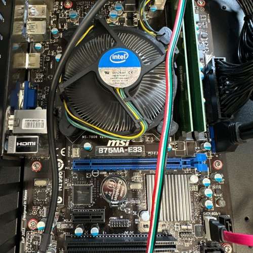 Intel i5-3470+ADATA DDR3 1600 4G兩條+MSI B75細板三件套