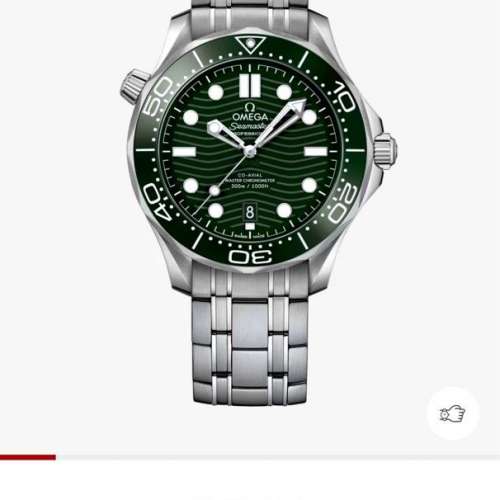 減無可減,保至29年4月Omega Seamaster Professional Diver 300 海馬潛水錶 Green ...