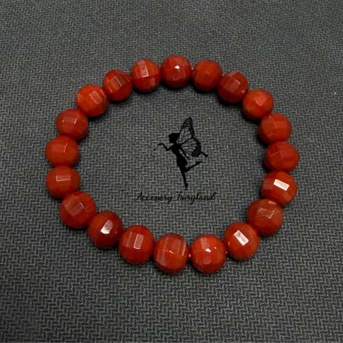 (不設面交)切面南紅瑪瑙手鏈 Red Agate Bracelet