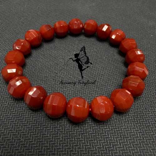 (不設面交)切面南紅瑪瑙手鏈 Red Agate Bracelet